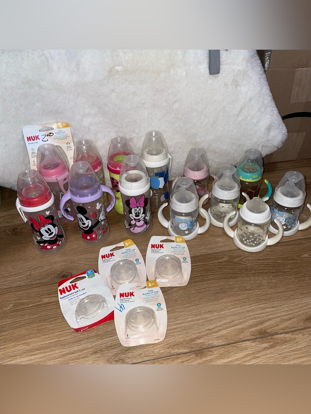 Large NUK Learner Sippy Cup Lot 5oz & 10oz